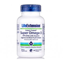 Super omega 3 with sesame lignans & olive extract 60softgels Καρδιά-Κυκλοφορικό